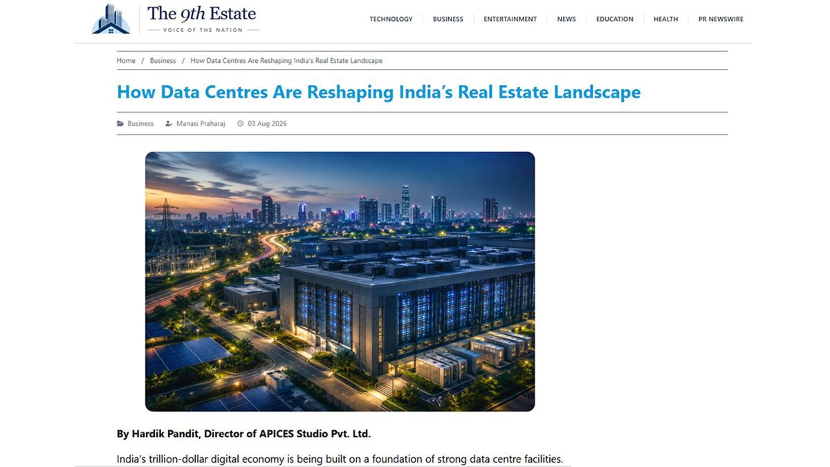 Data Centres Reshaping India’s Real Estate Landscape — Insights by Hardik Pandit